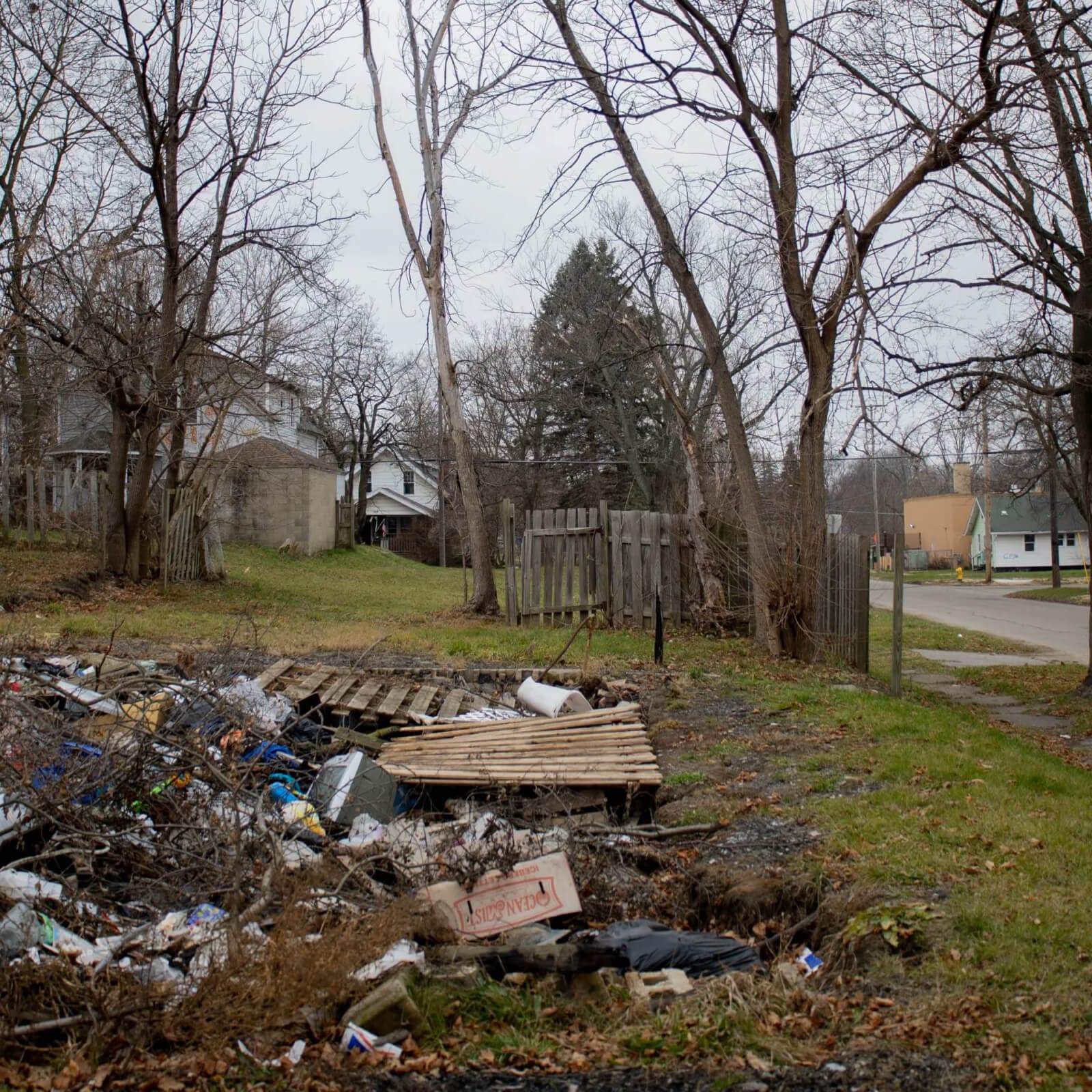 Dirty lot in Philadelphia